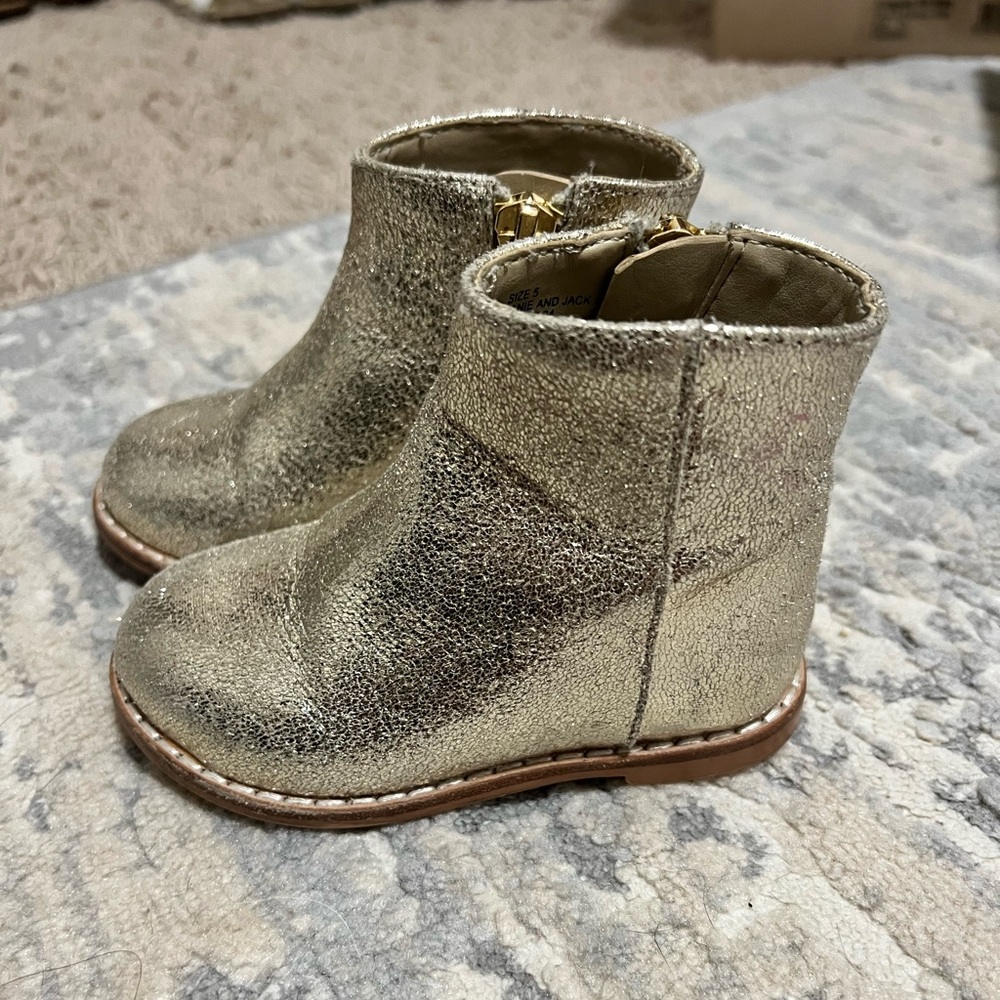 Janie and Jack Gold boots